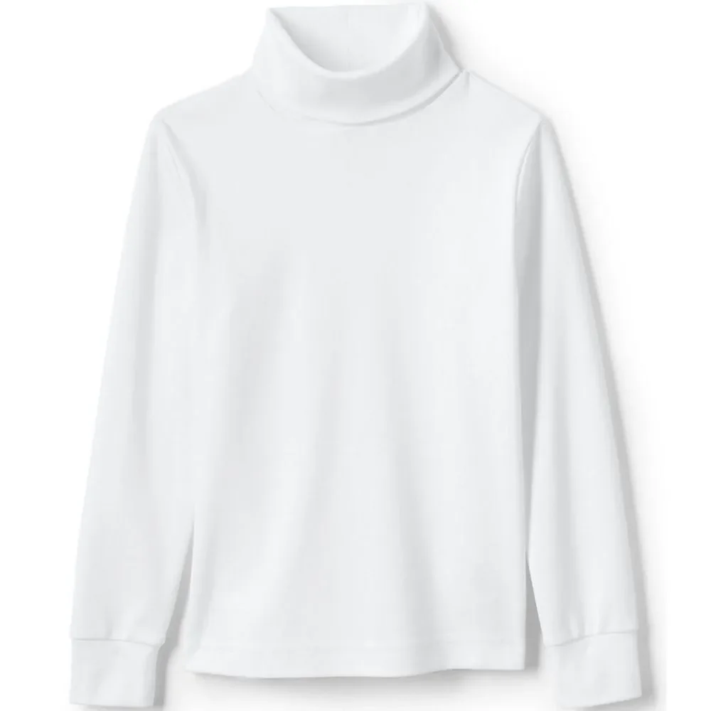 Lands end kids large 14-16 white long sleeve turtle neck